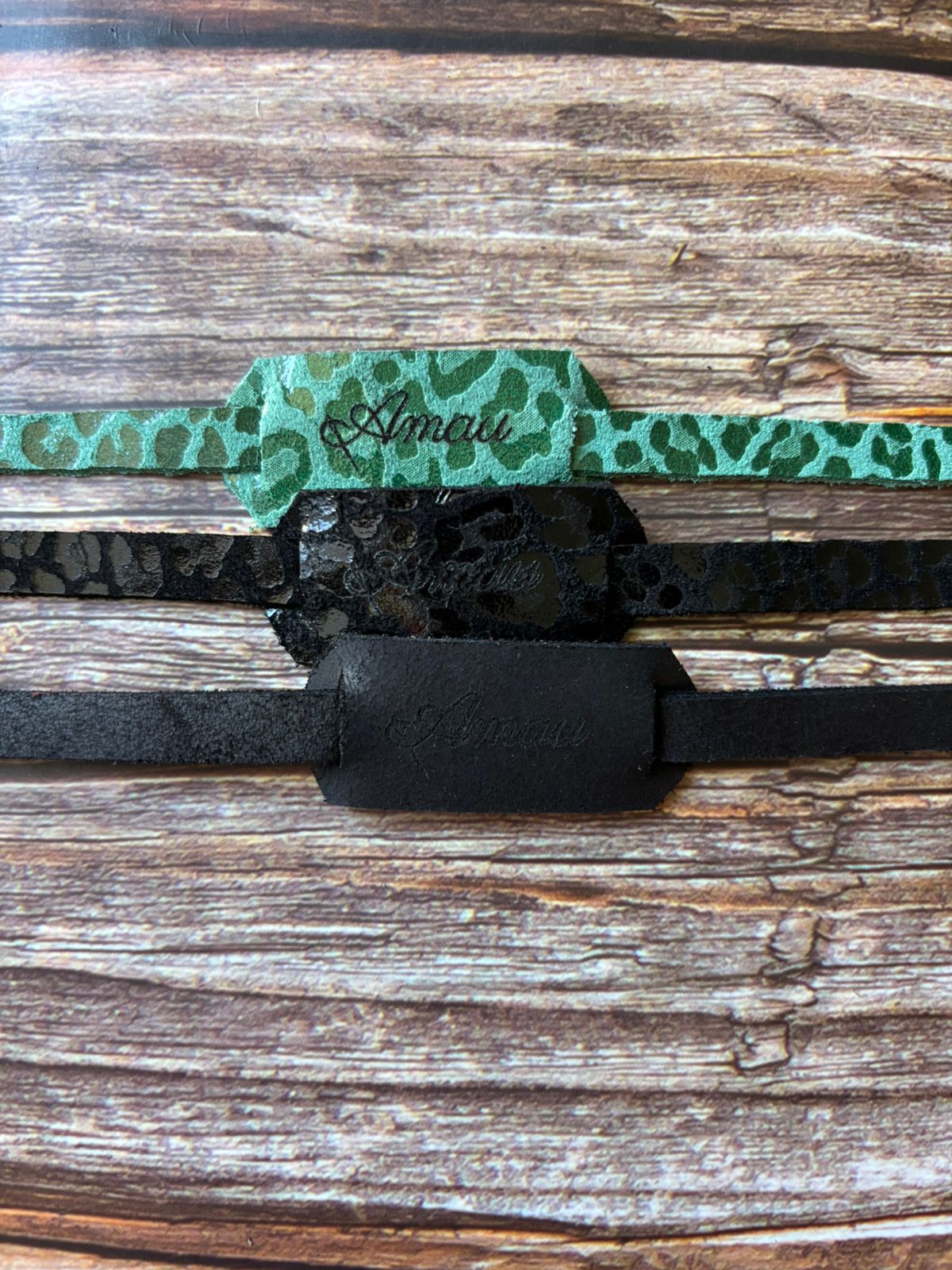 20% DCTO/Pack 3 straps de cuero para lentes 8