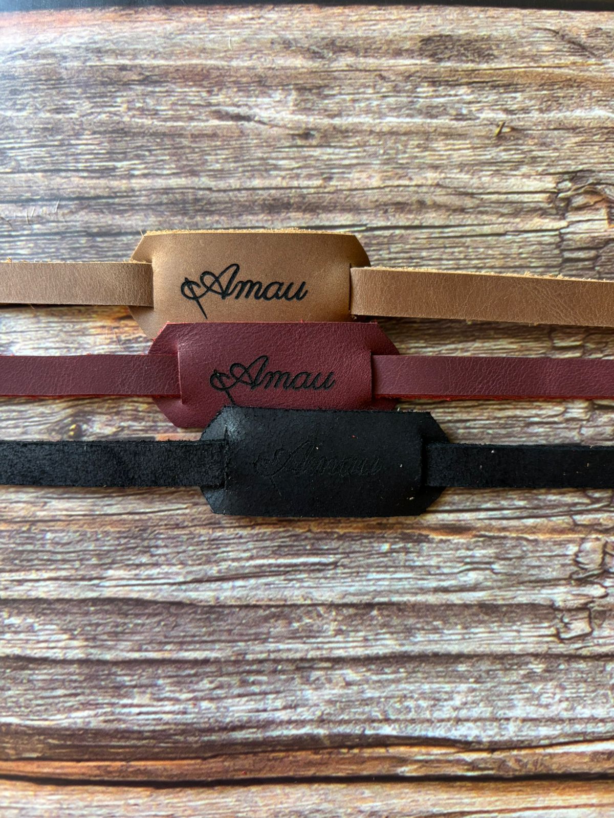 20% DCTO/Pack 3 straps de cuero para lentes 22