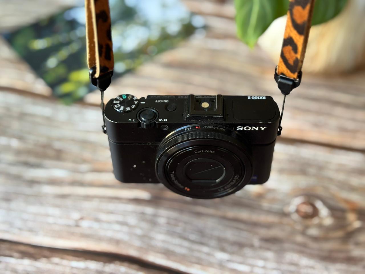 Correa de cuero para cámara fotográfica ETC Leopardo 6