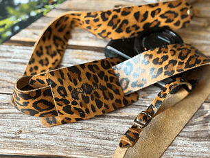 Correa de cuero para cámara fotográfica ETC Leopardo