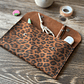 Estuche de cuero color Leopardo Tabaco L - Miniatura 1