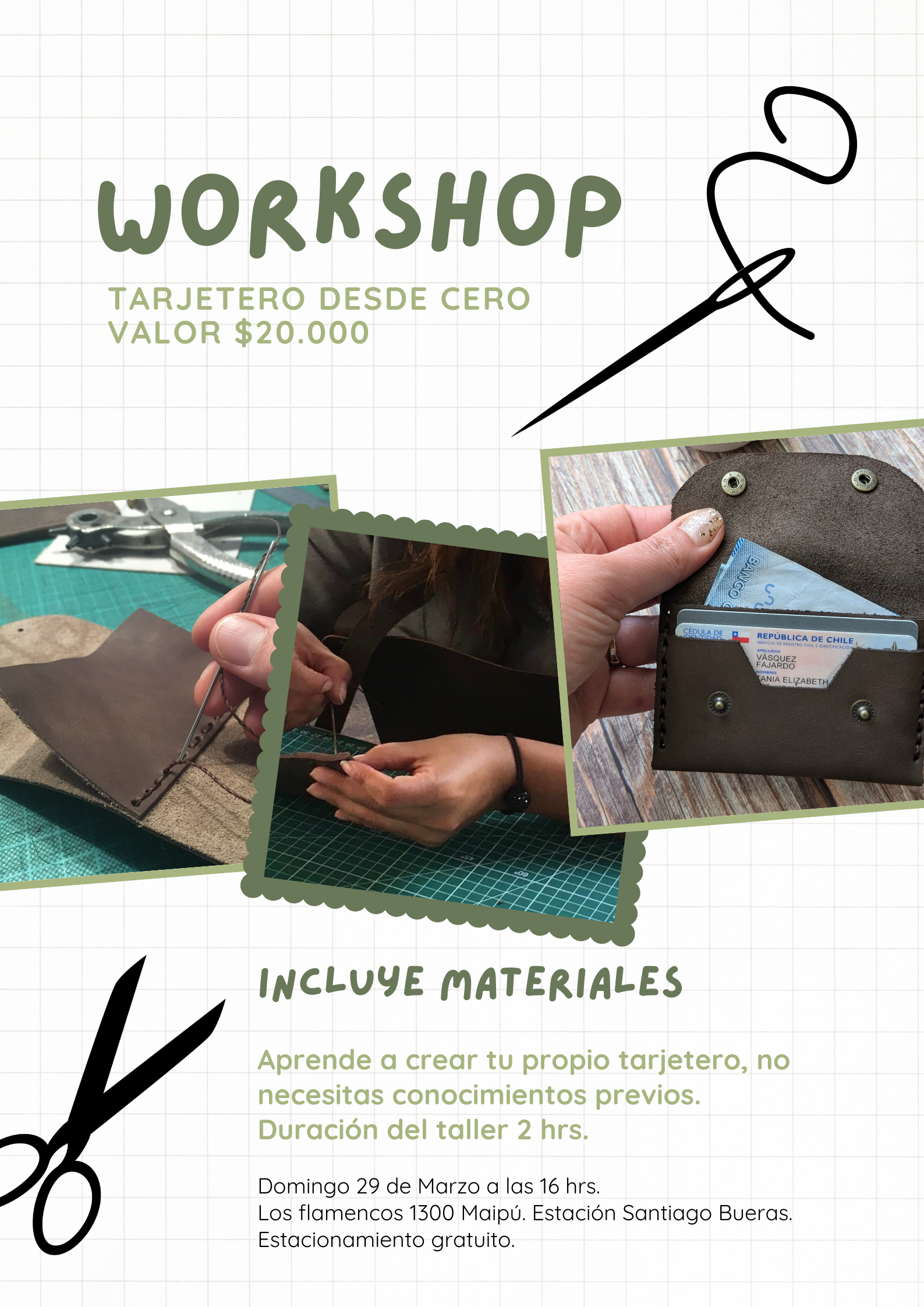 Taller para fabricar tu propio tarjetero de cuero  1