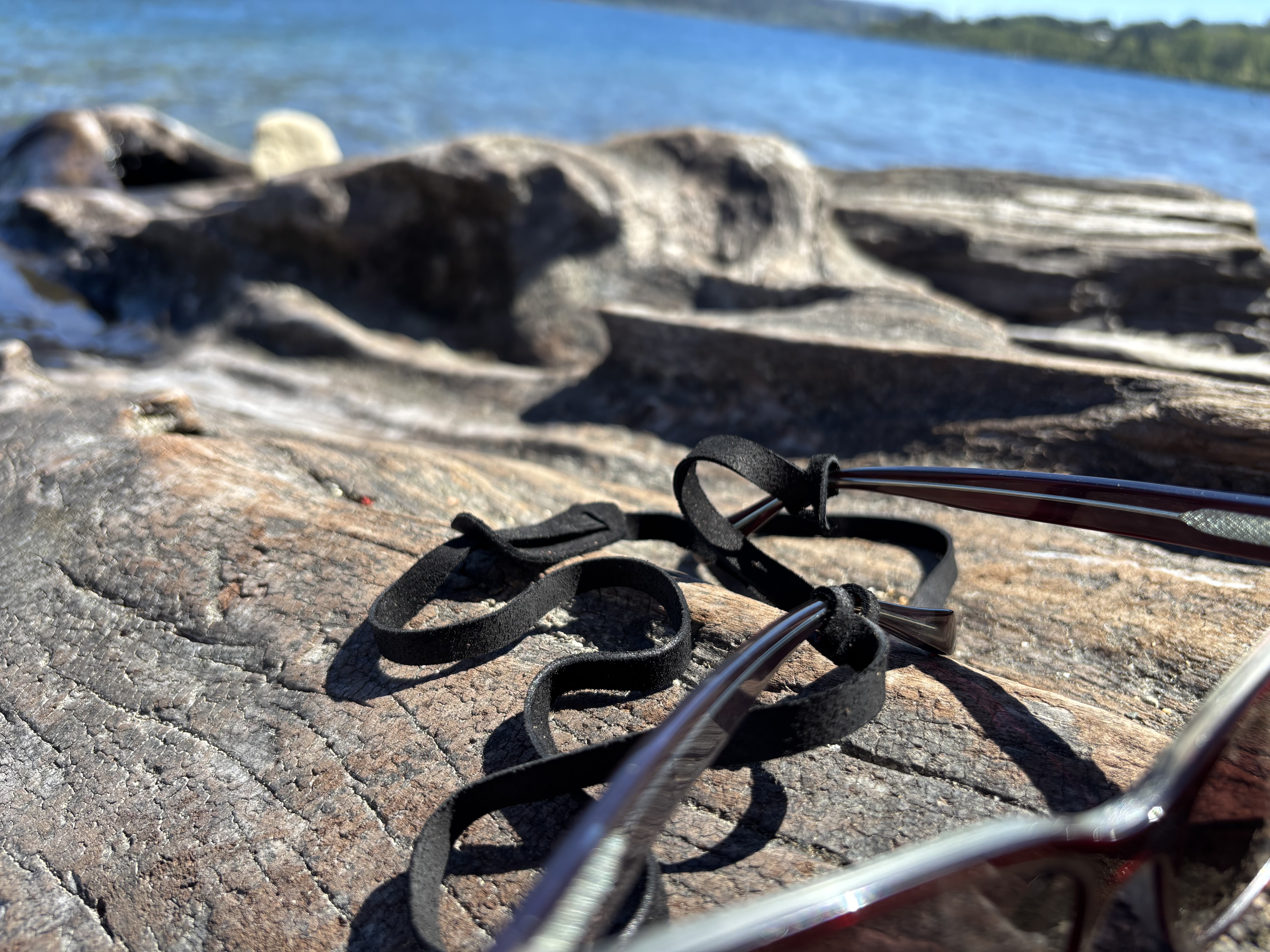 Strap de cuero para lentes color Negro 4