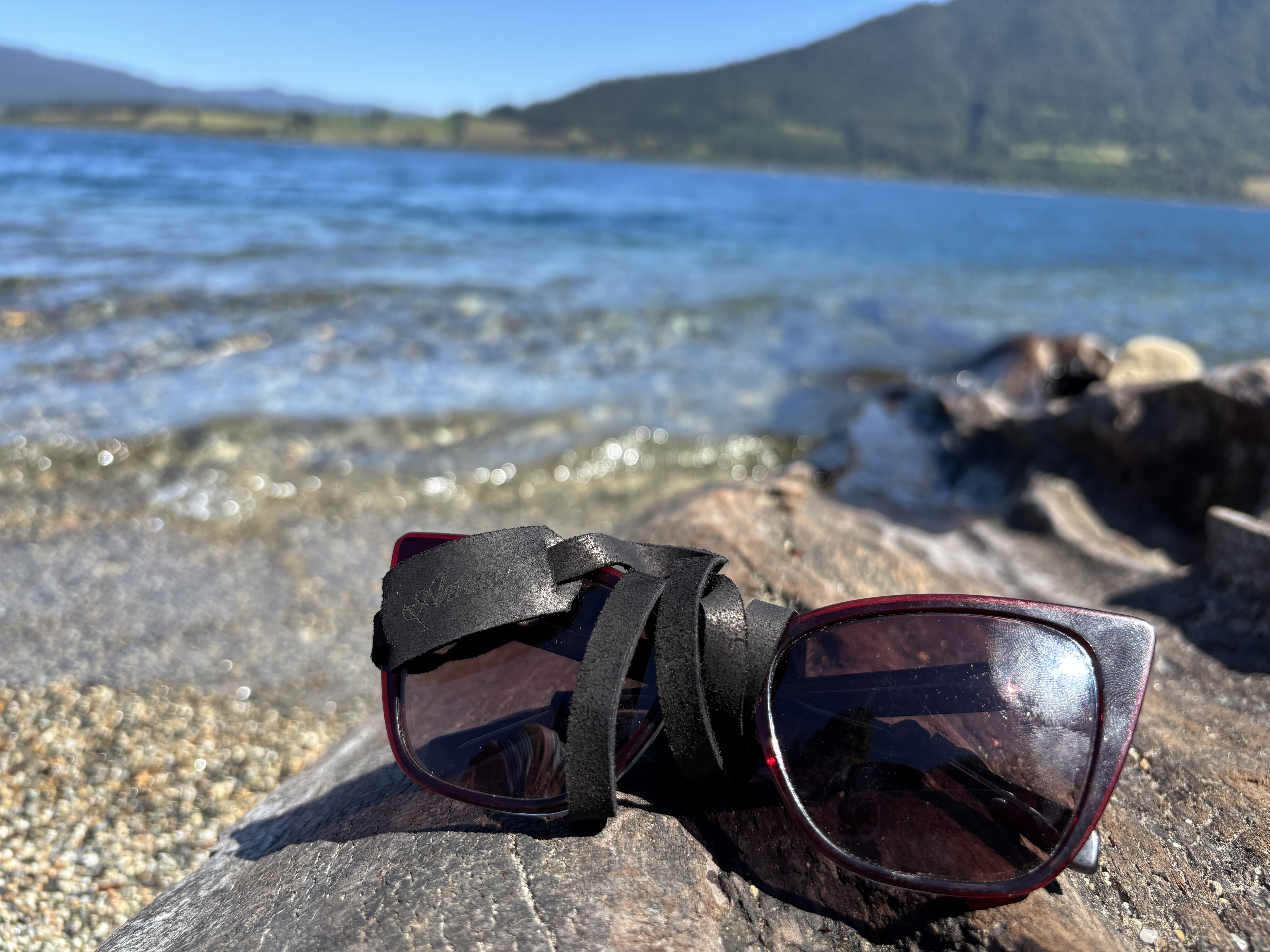 Strap de cuero para lentes color Negro 9