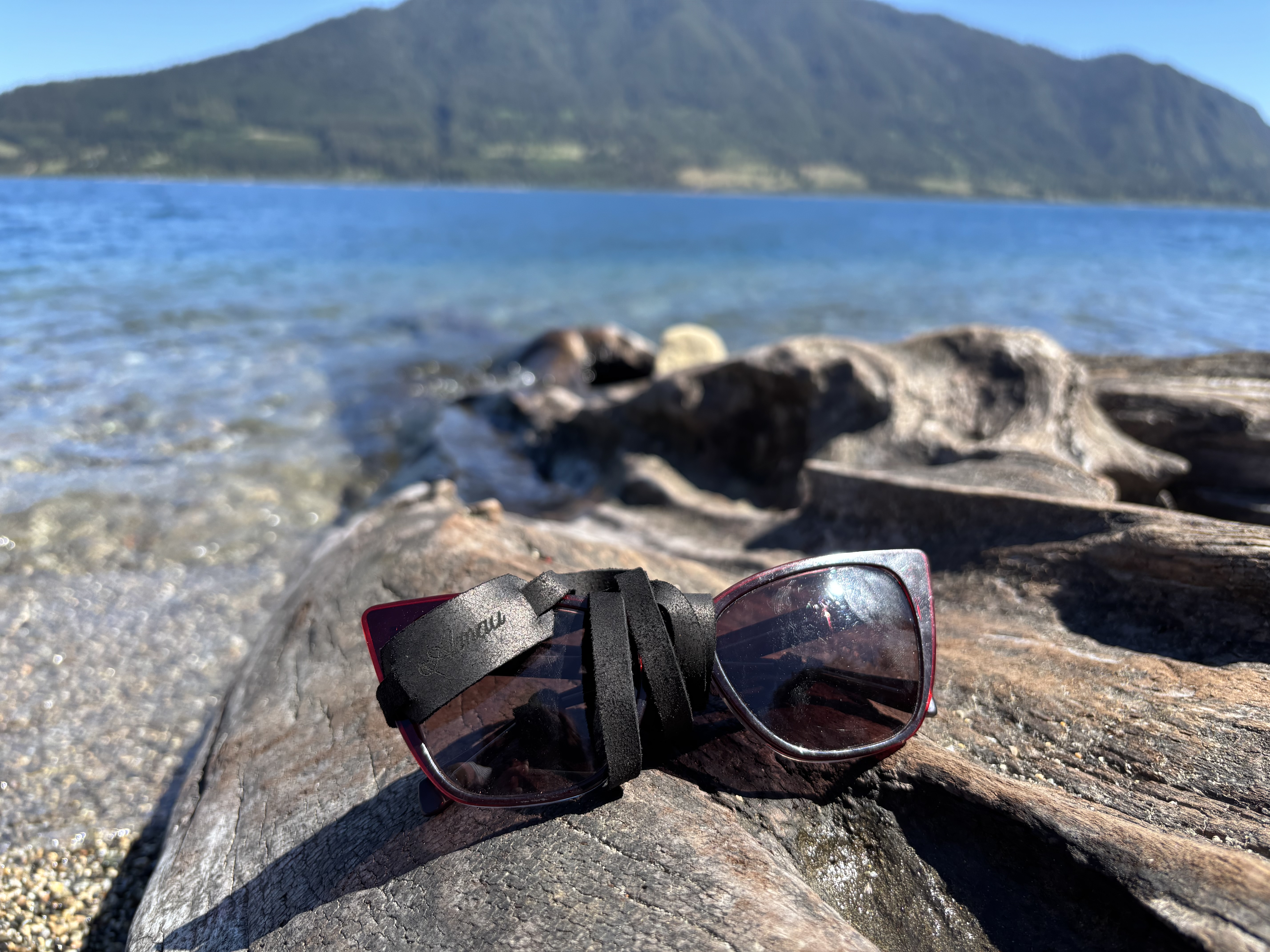 Strap de cuero para lentes color Negro 10