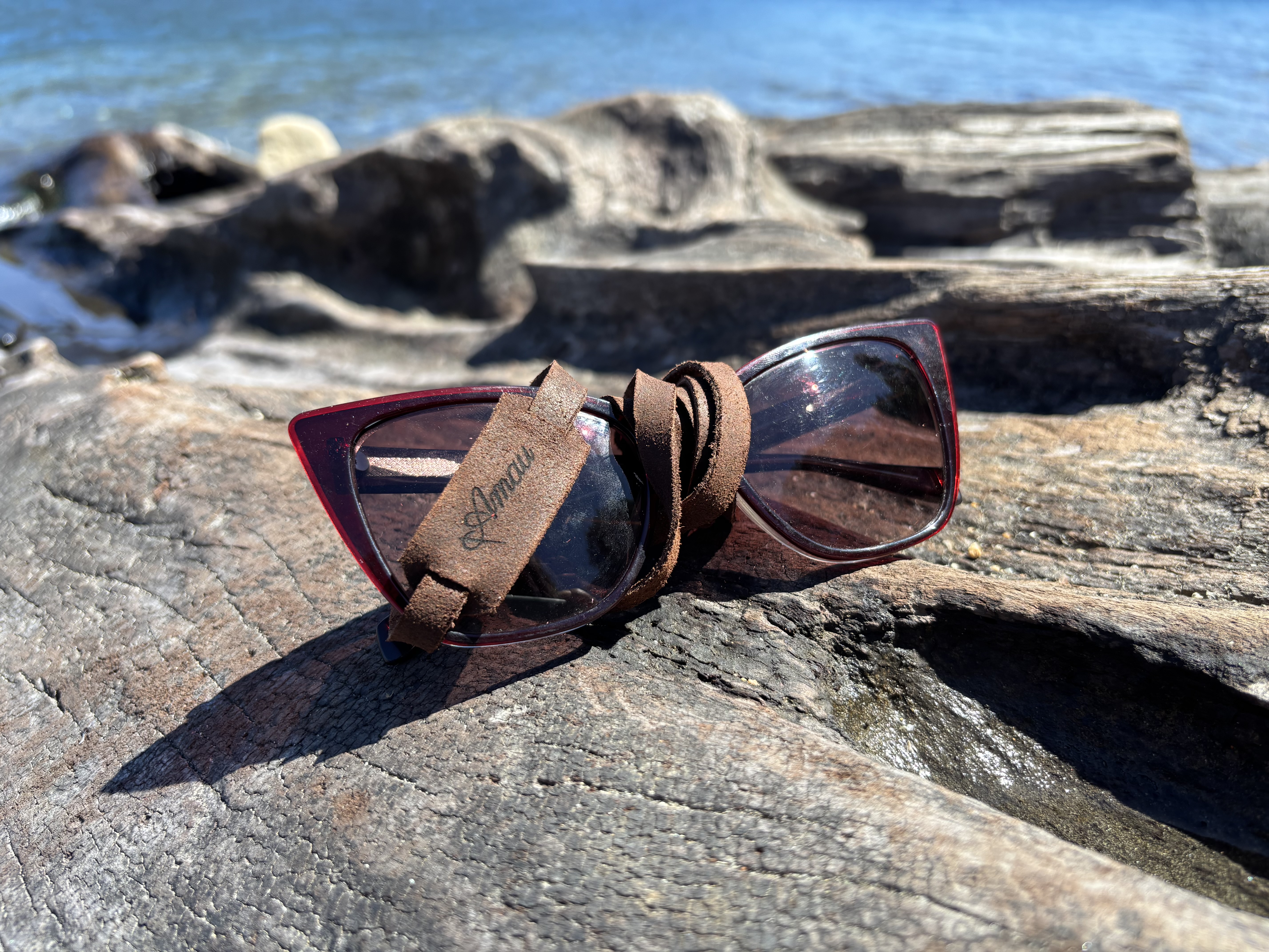 Strap de cuero para lentes color Chocolate 2