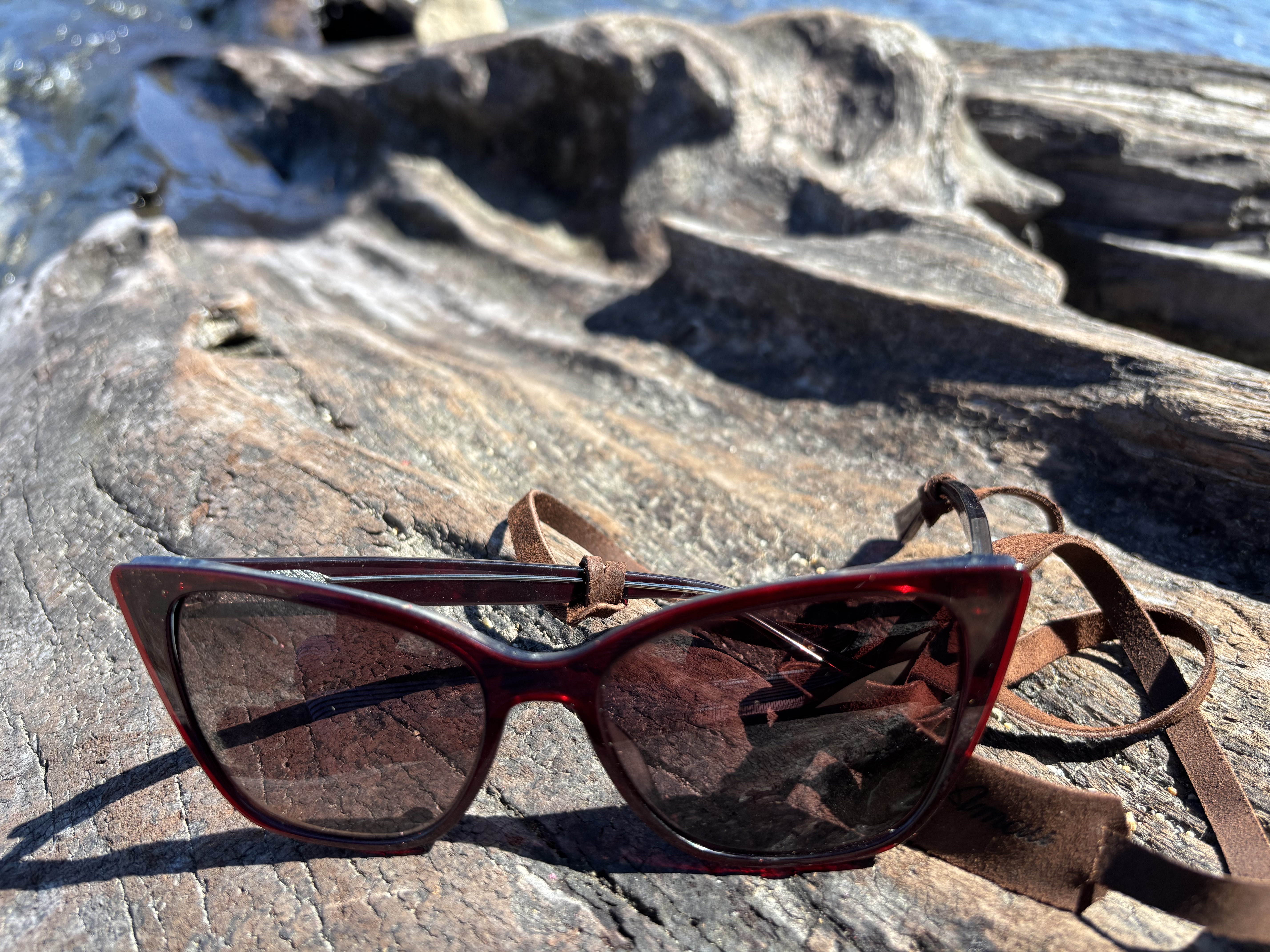 Strap de cuero para lentes color Chocolate 3