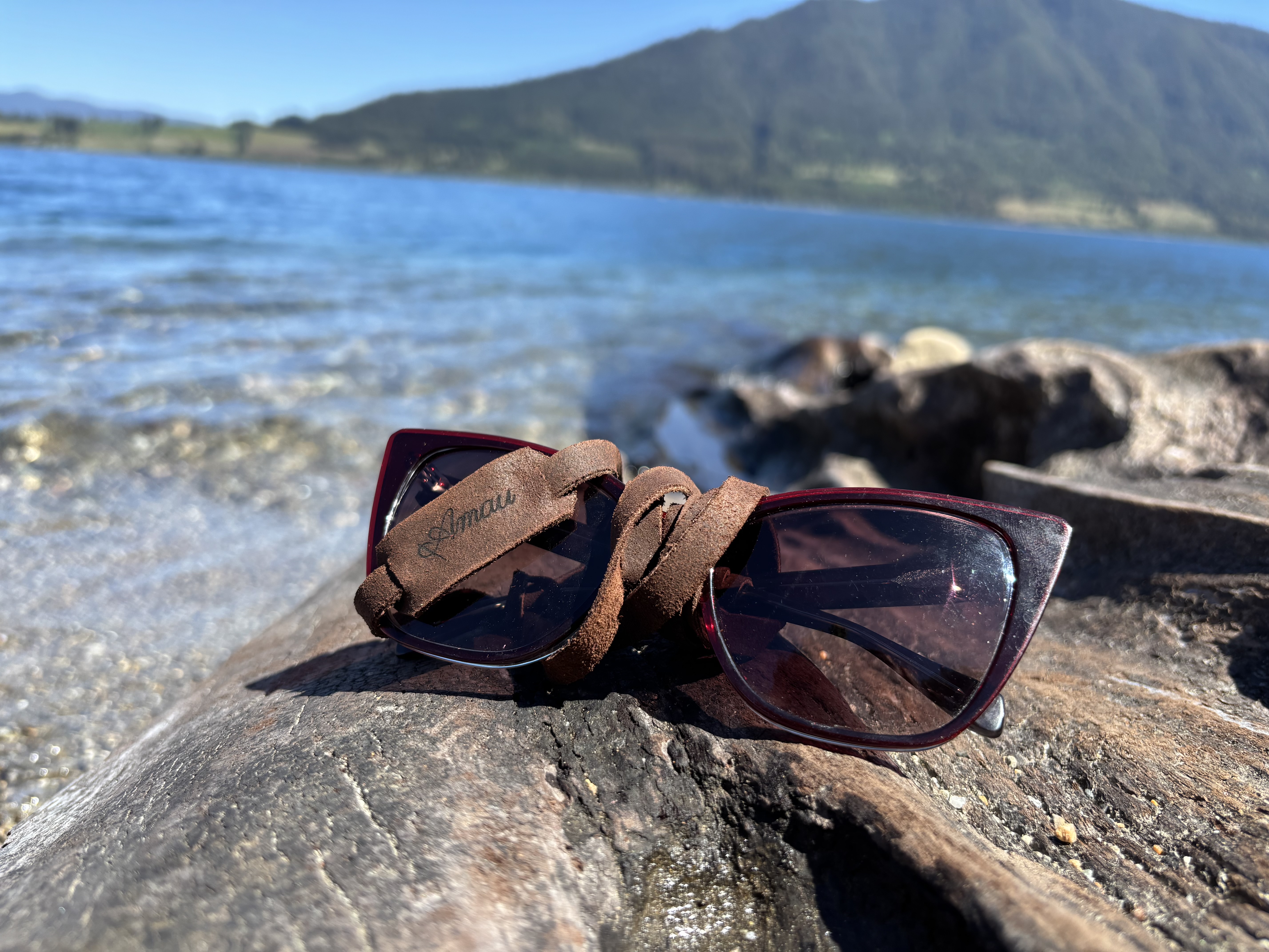 Strap de cuero para lentes color Chocolate 1