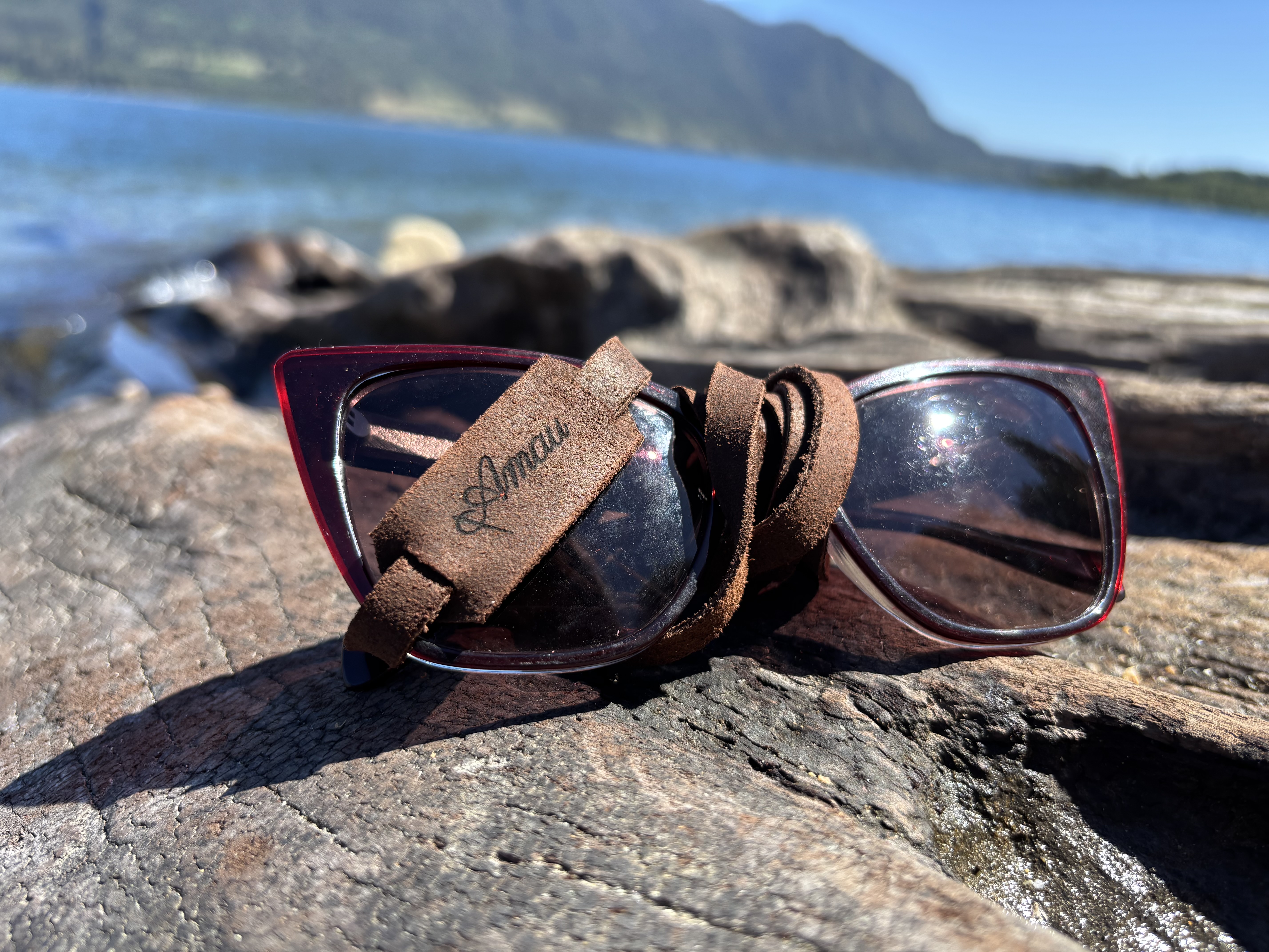 Strap de cuero para lentes color Chocolate 9