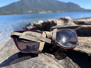 Strap para lentes cuero color Verde Musgo