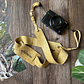 Correa de cuero para cámara fotográfica ETC color Mostaza - Miniatura 7