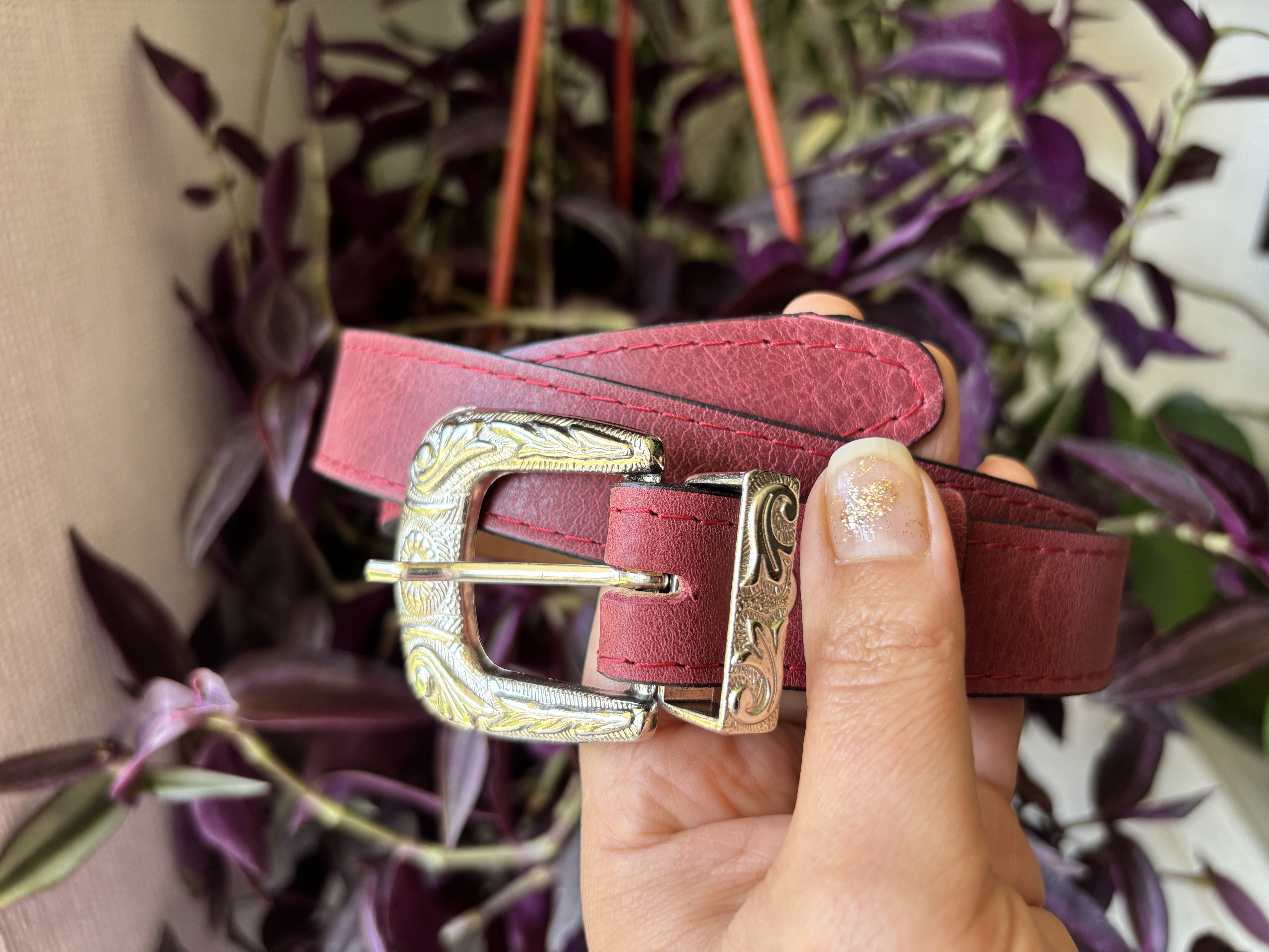 Cinturón de cuero Copihue 2