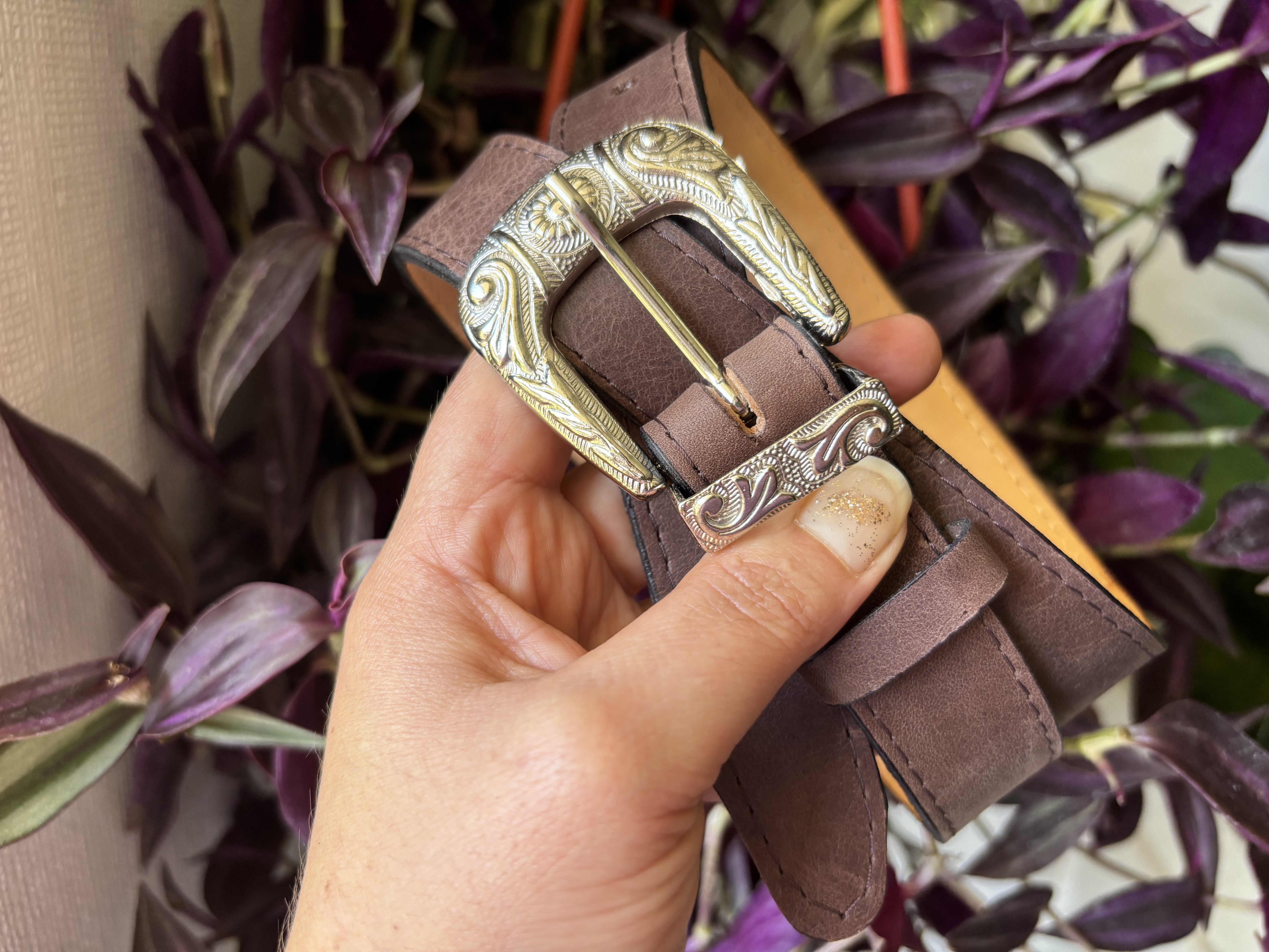 Cinturón de cuero Copihue 8