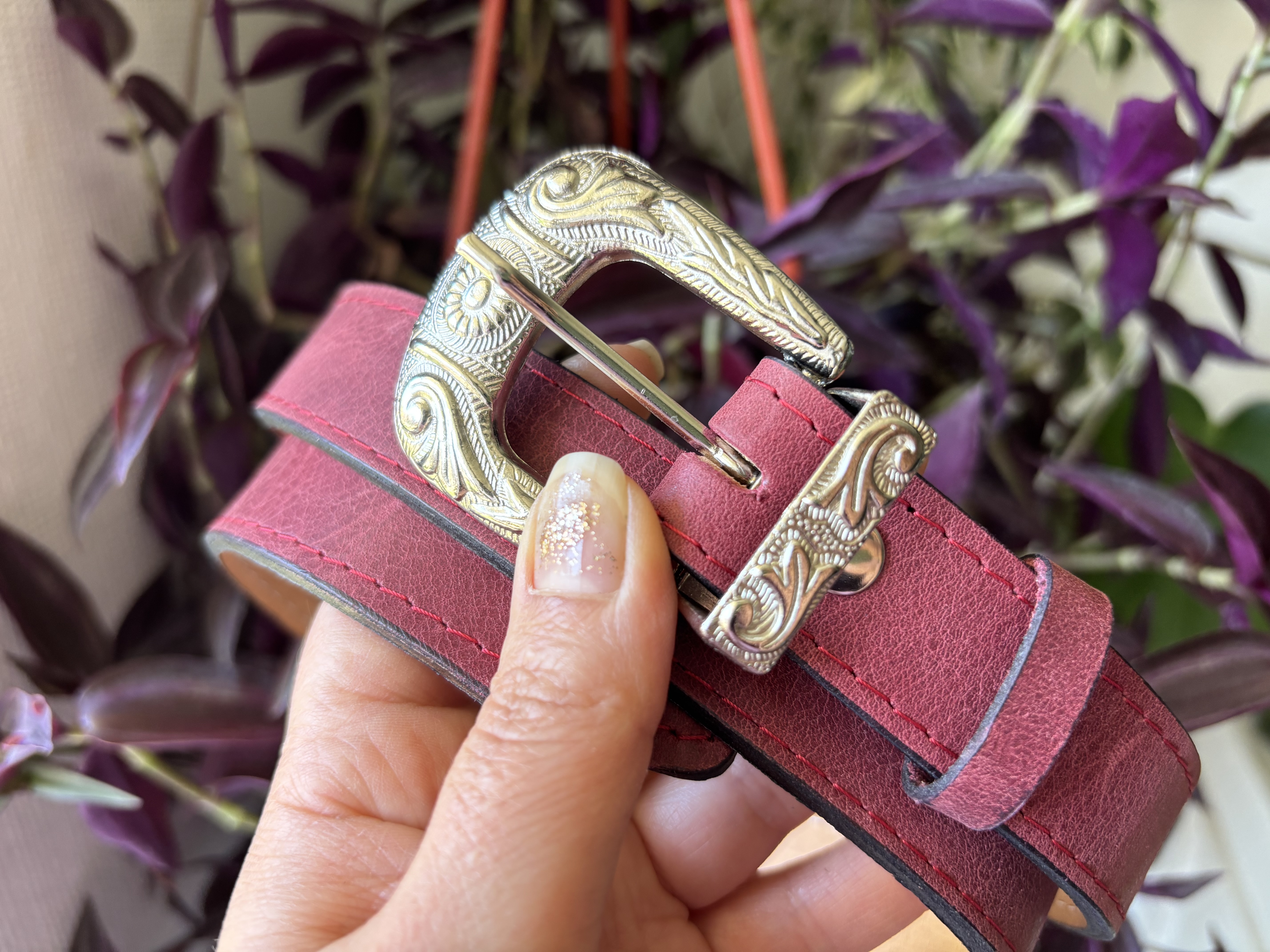 Cinturón de cuero Copihue 7