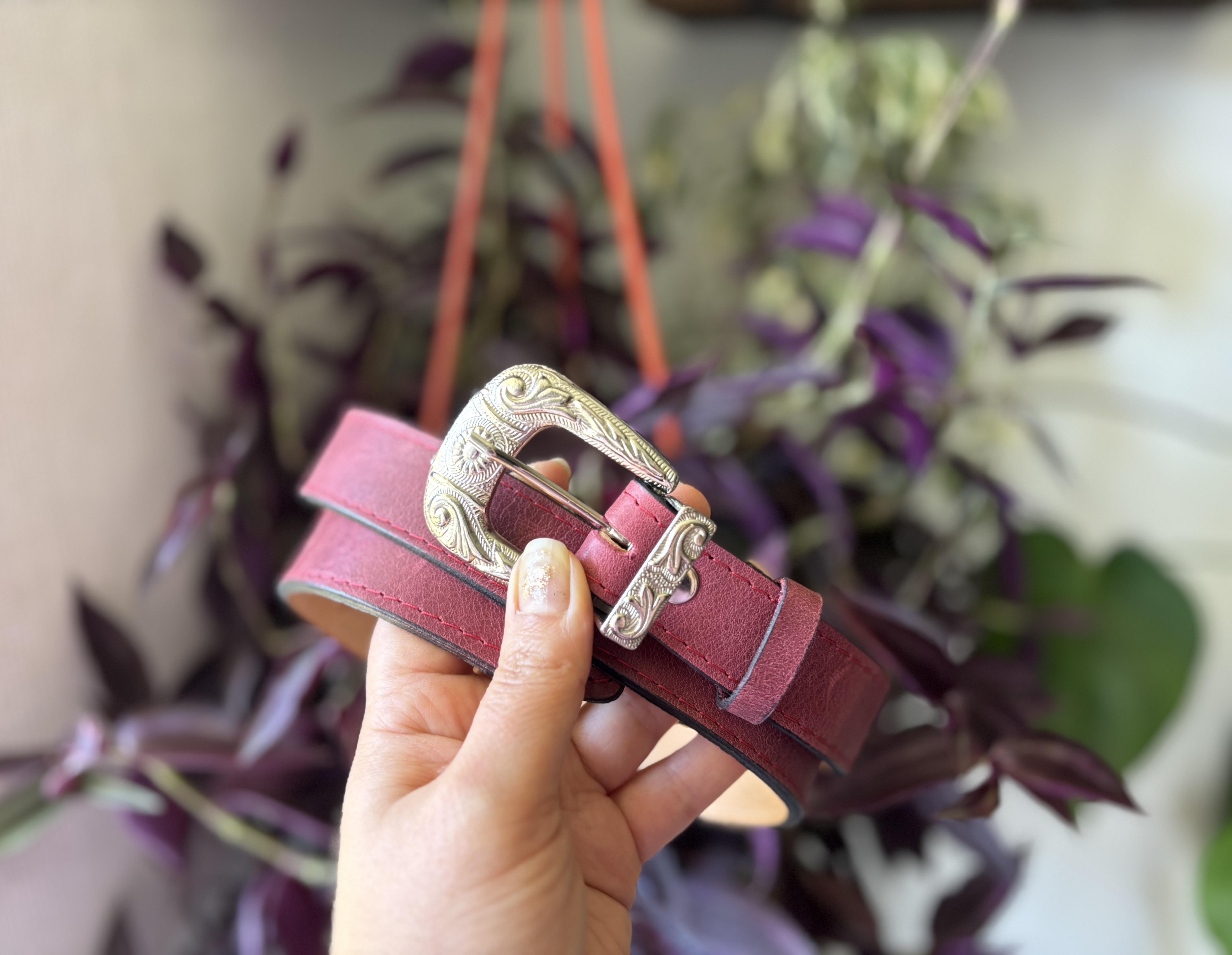 Cinturón de cuero Copihue 9