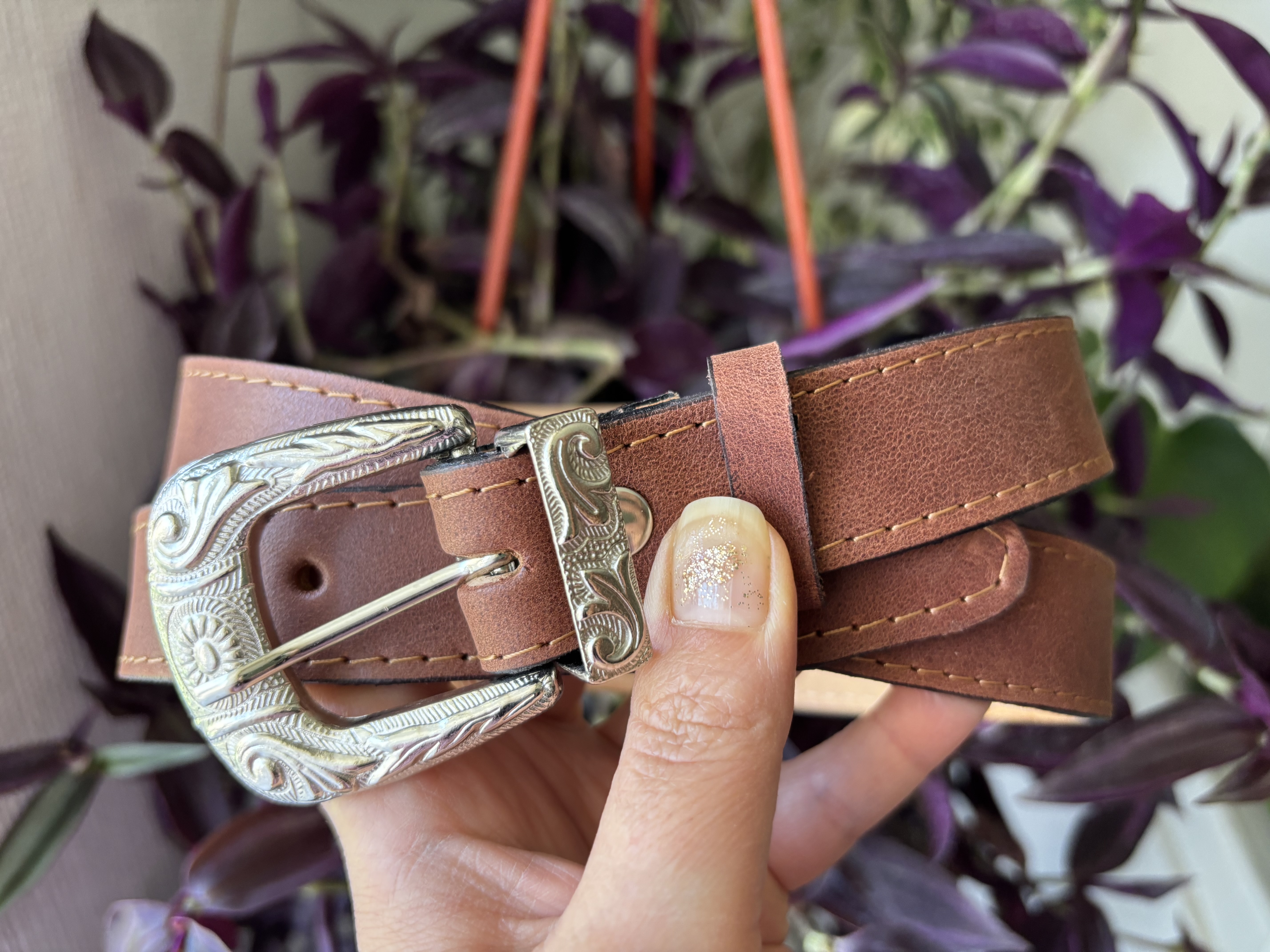 Cinturón de cuero Copihue 10