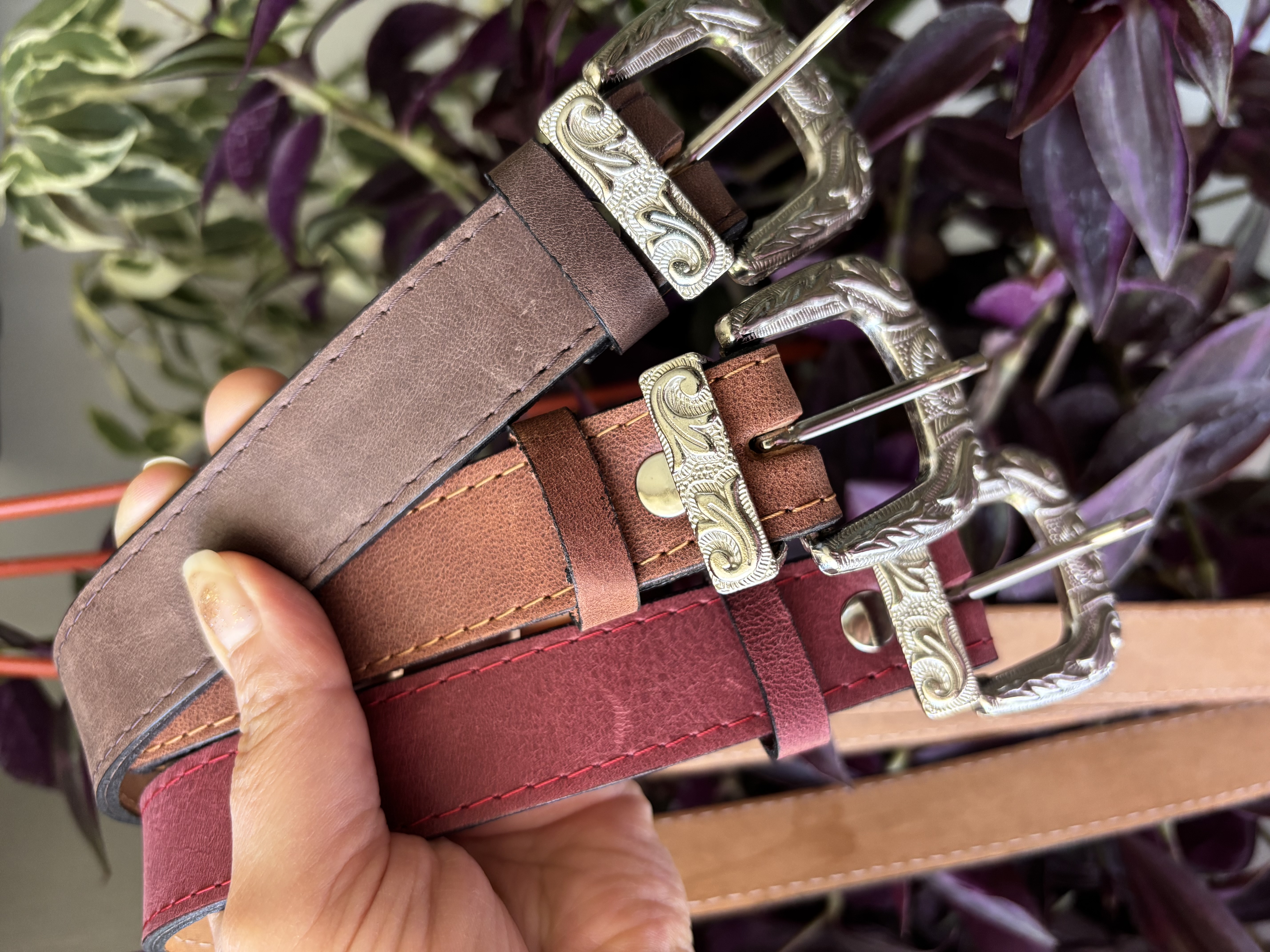 Cinturón de cuero Copihue 5