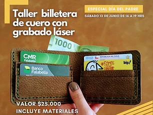 Taller haz tu propia billetera de cuero