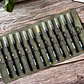 Estuche de cuero roll-on con 12 compartimientos color Musgo - Miniatura 6
