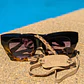 Strap de cuero para lentes color Leopardo Trigo - Miniatura 1