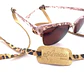 Strap de cuero para lentes color Leopardo Trigo - Miniatura 4