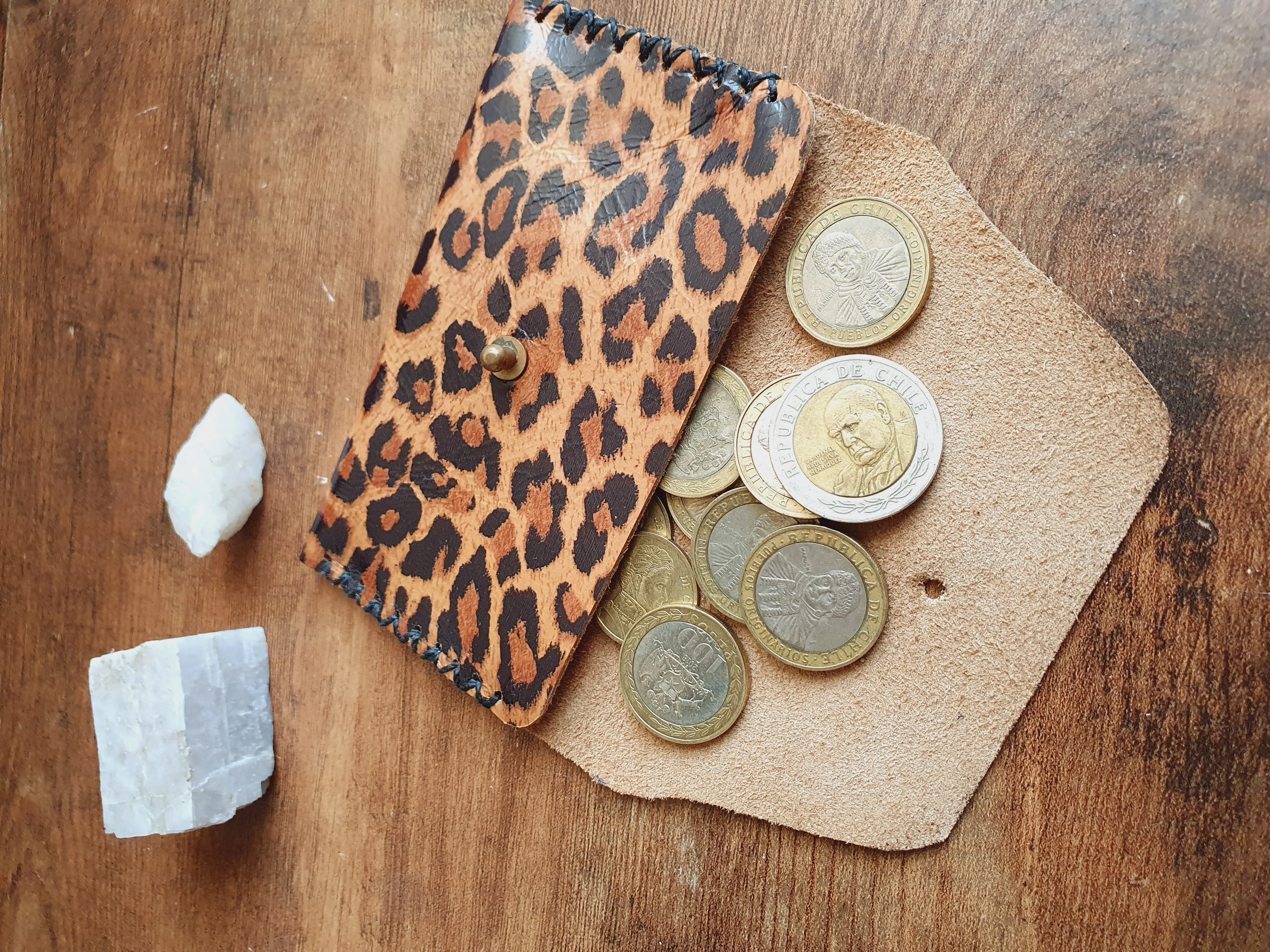 Monedero color Leopardo Habano 2