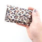 Monedero de cuero color Leopardo blanco - Miniatura 3