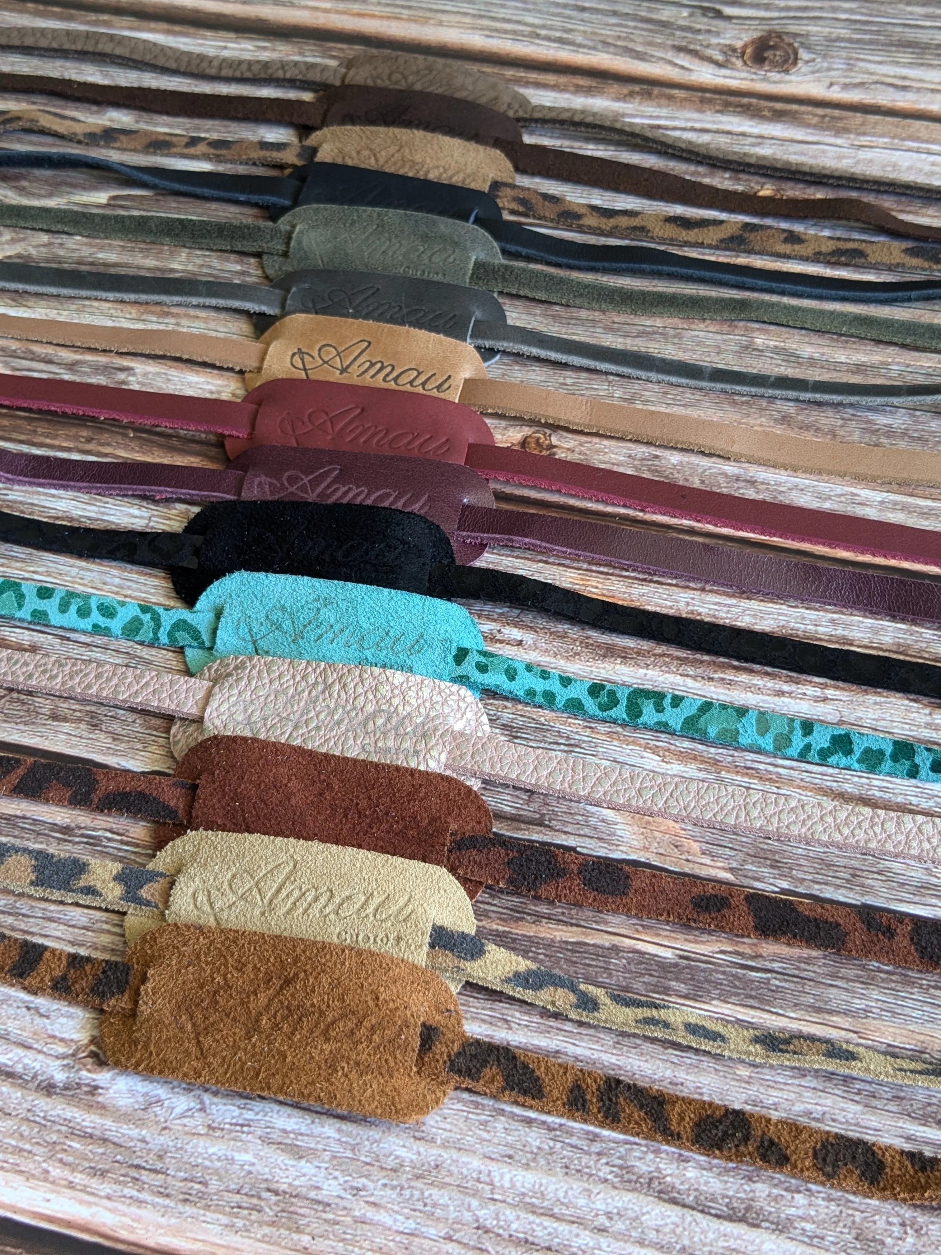 20% DCTO/Pack 3 straps de cuero para lentes 3