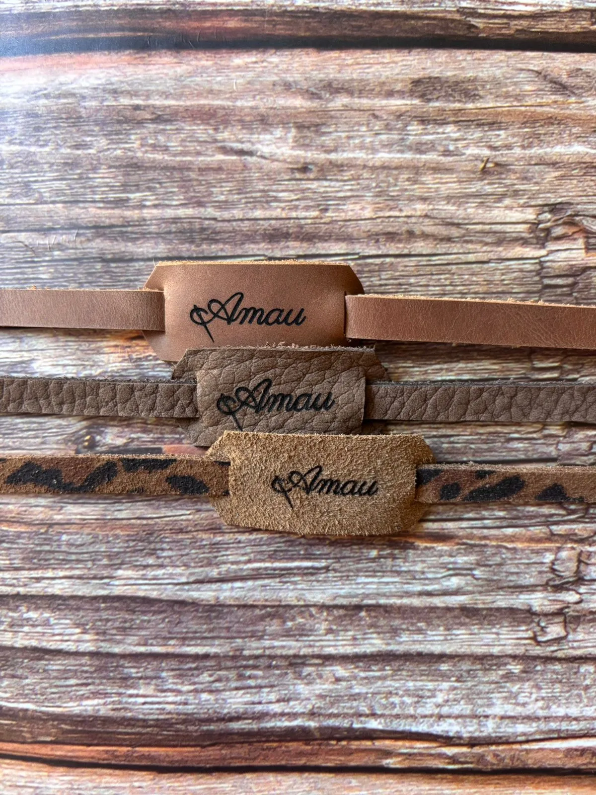 20% DCTO/Pack 3 straps de cuero para lentes 5