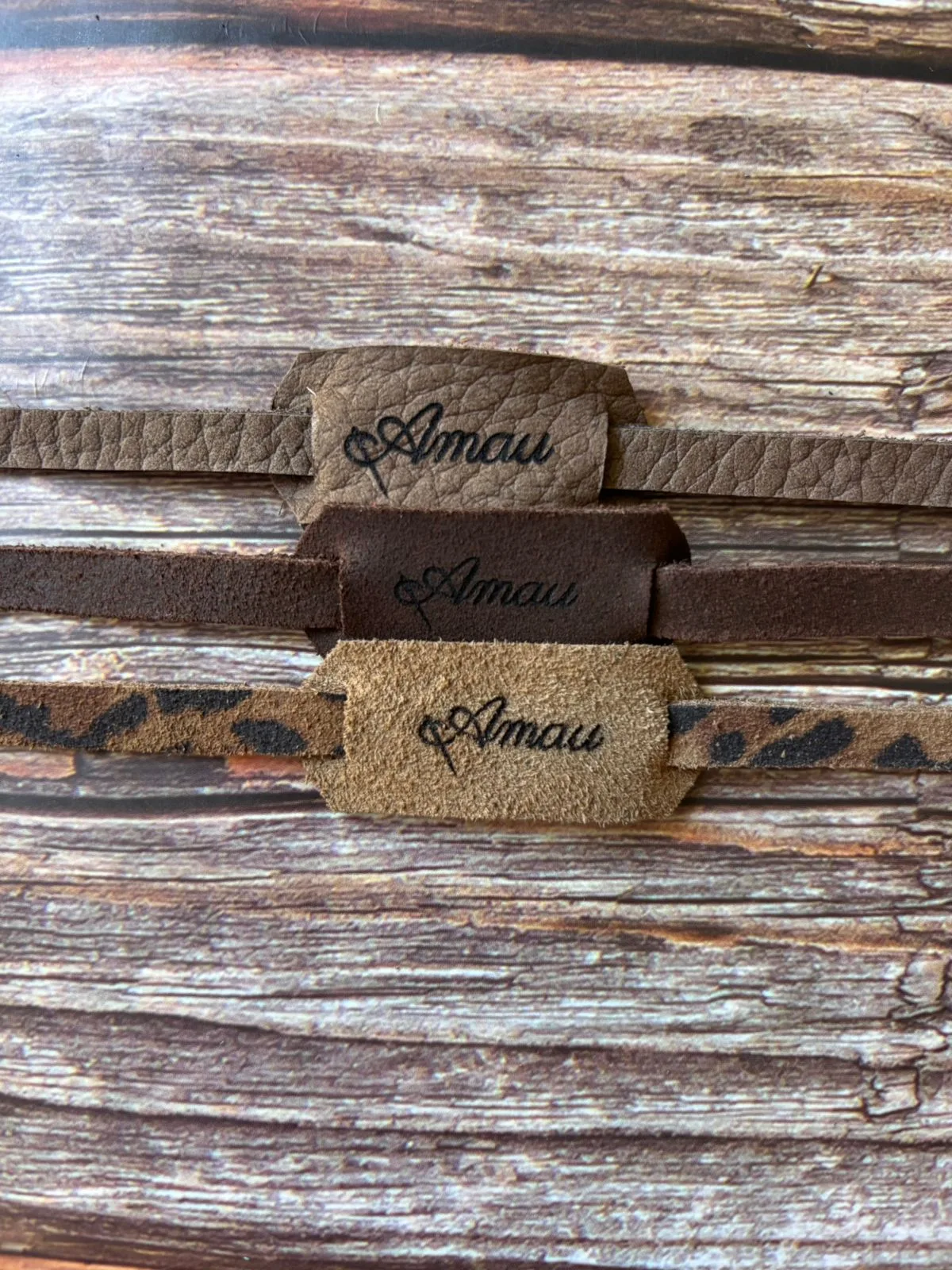 20% DCTO/Pack 3 straps de cuero para lentes 11