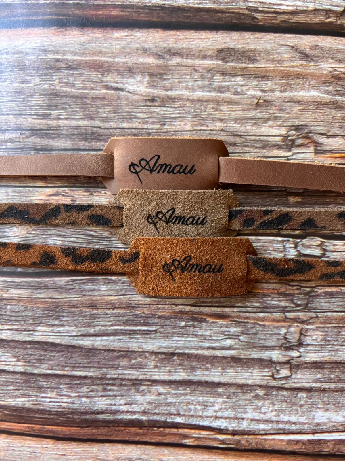 20% DCTO/Pack 3 straps de cuero para lentes 12