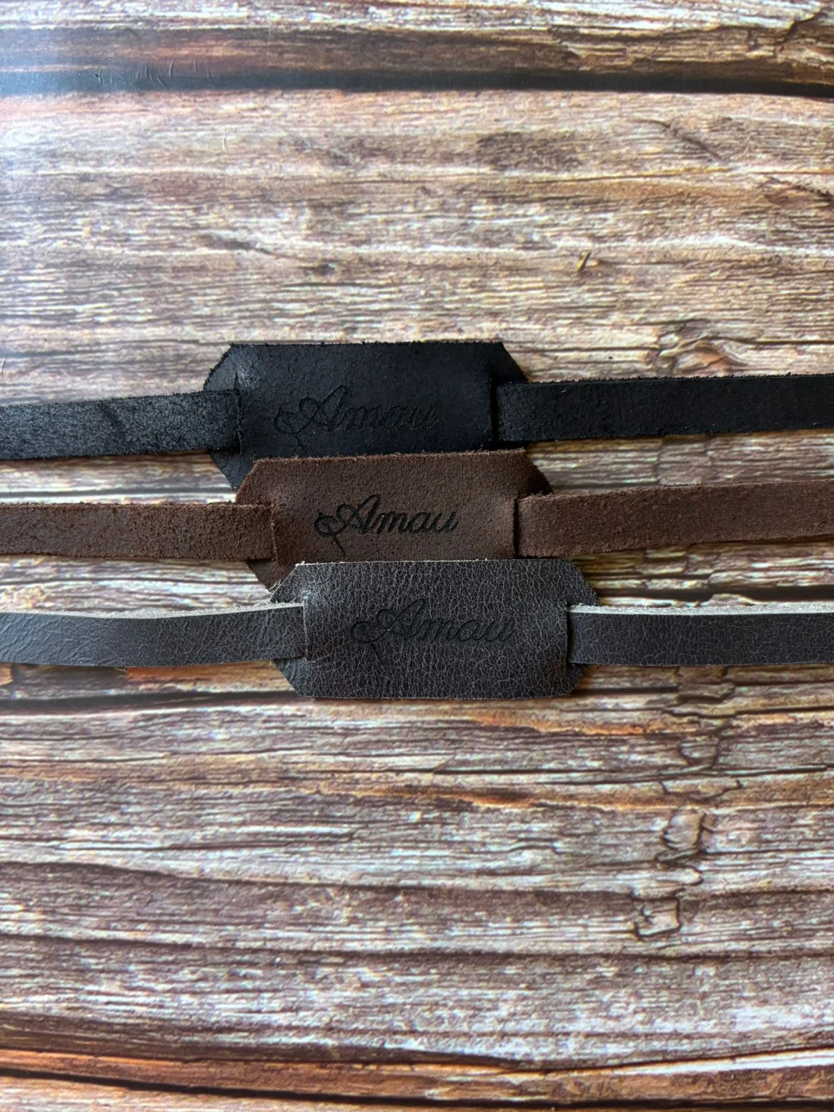 20% DCTO/Pack 3 straps de cuero para lentes 13