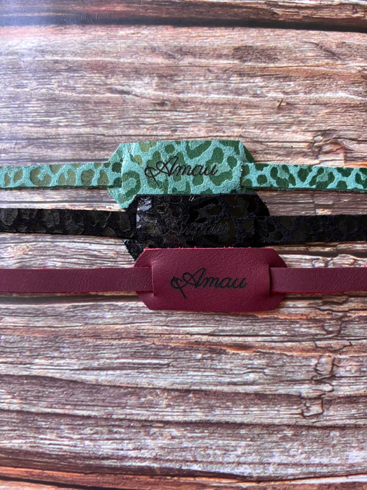 20% DCTO/Pack 3 straps de cuero para lentes 15