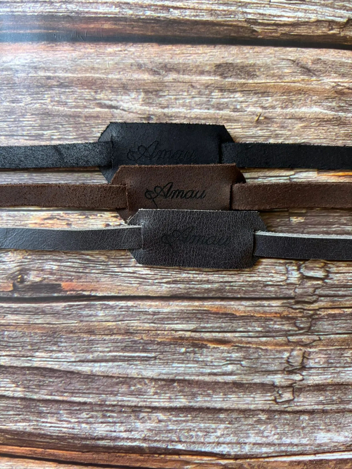 20% DCTO/Pack 3 straps de cuero para lentes 24