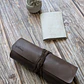 Estuche de cuero roll-on con 12 compartimientos color Chocolate - Miniatura 8
