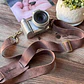Strap de cuero para cámara fotográfica ETM color Chocolate - Miniatura 1