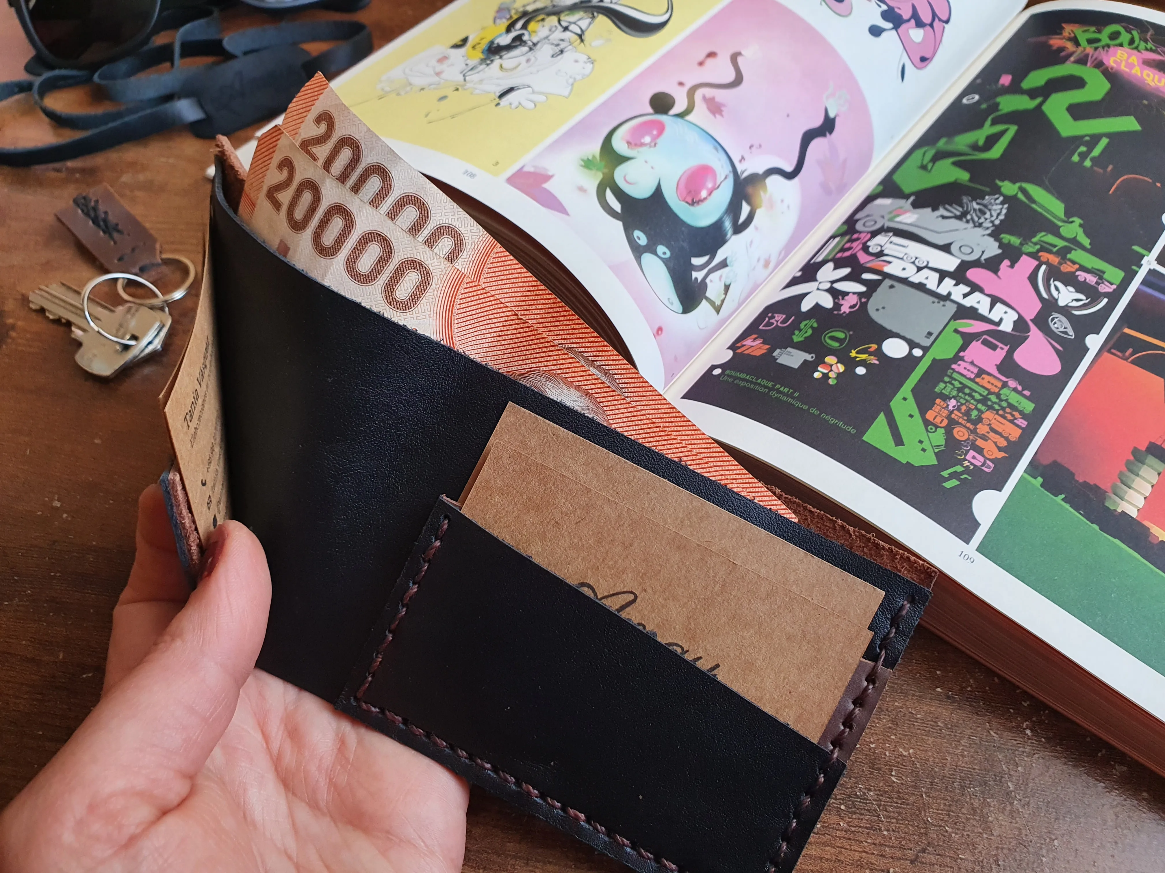 Billetera Nomade Chocolate Negro 6