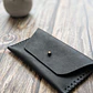Monedero de cuero Amau color Negro - Miniatura 1
