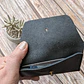 Monedero de cuero Amau color Negro - Miniatura 3