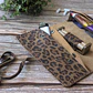 Tabaquera de cuero color Leopardo Camel - Miniatura 3