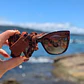 Correa de cuero para lentes colo Leopardo Roble - Miniatura 1