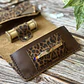 Tabaquera de cuero color Leopardo Chocolate - Miniatura 7