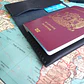 Funda pasaporte de cuero color Negro - Miniatura 4