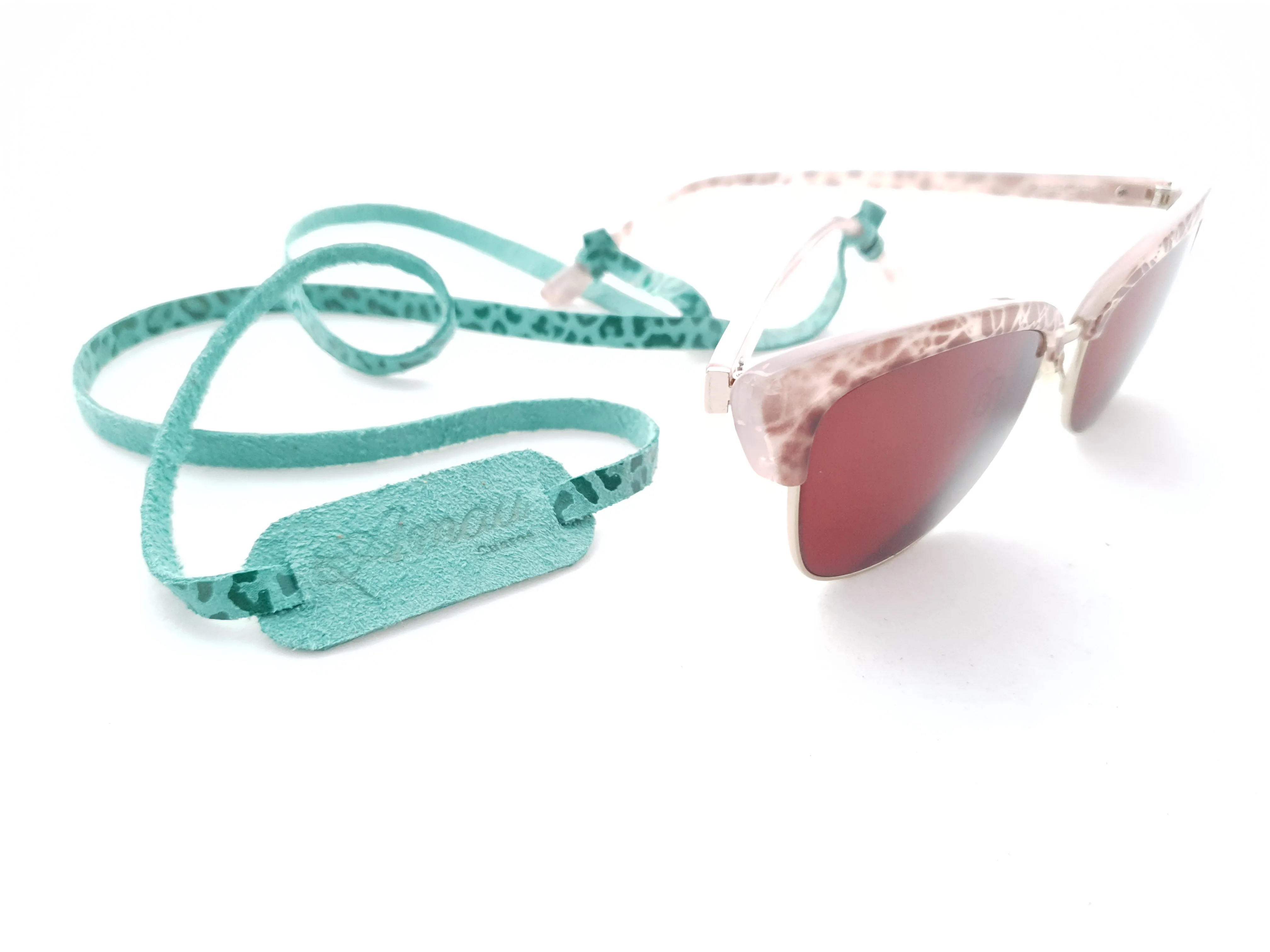 Strap de cuero para lentes color Menta 2