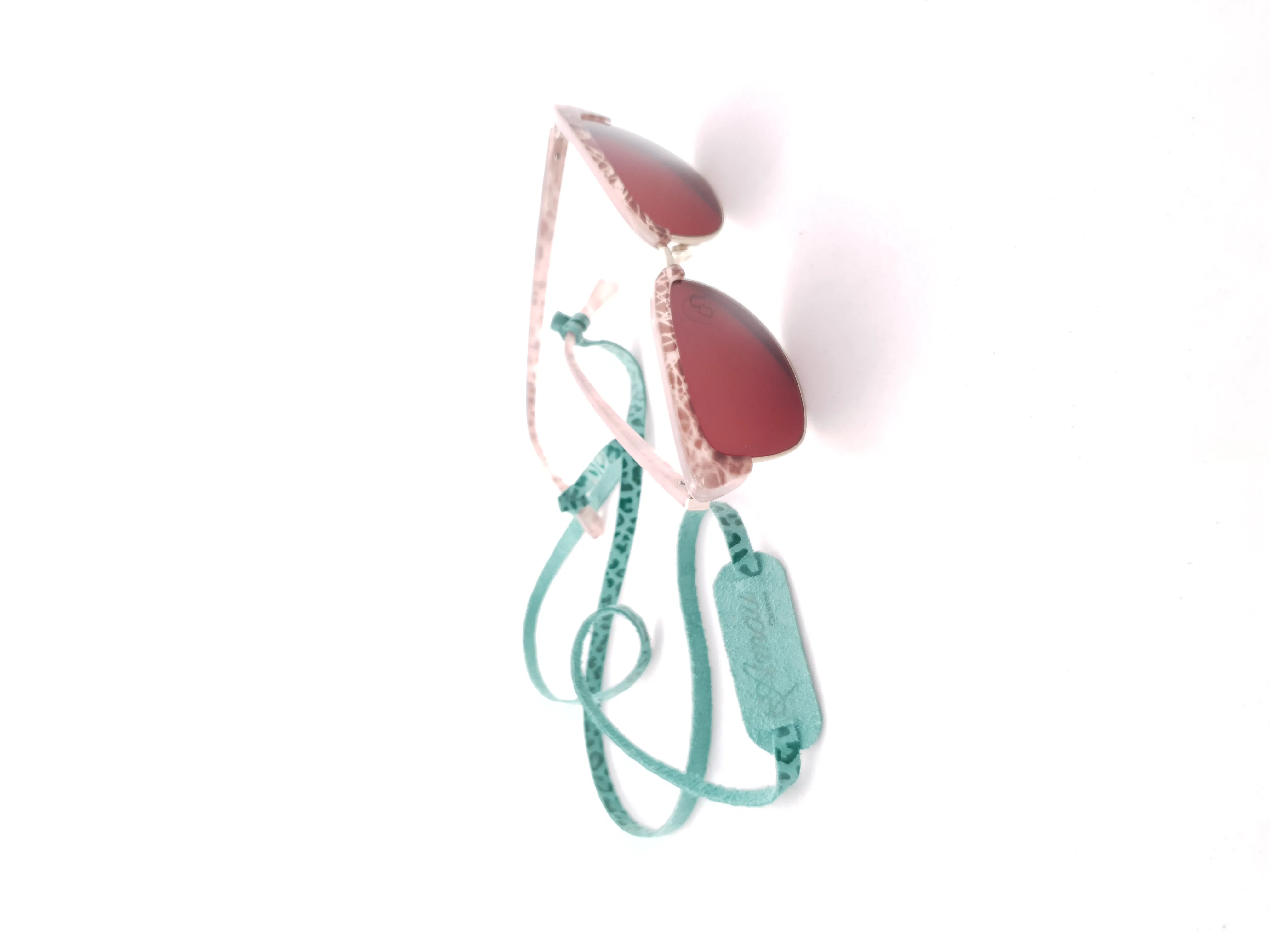Strap de cuero para lentes color Menta 4