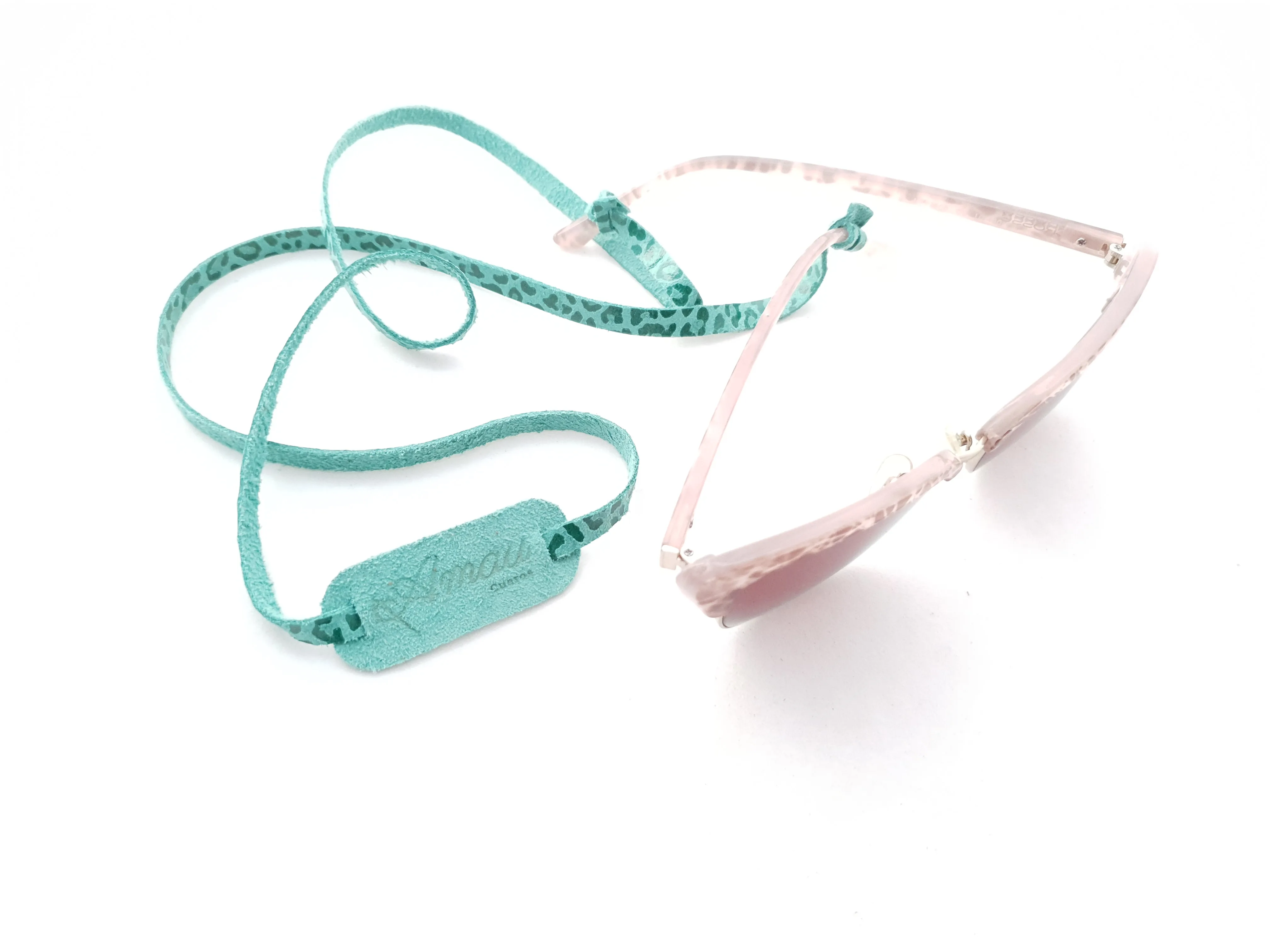 Strap de cuero para lentes color Menta 6