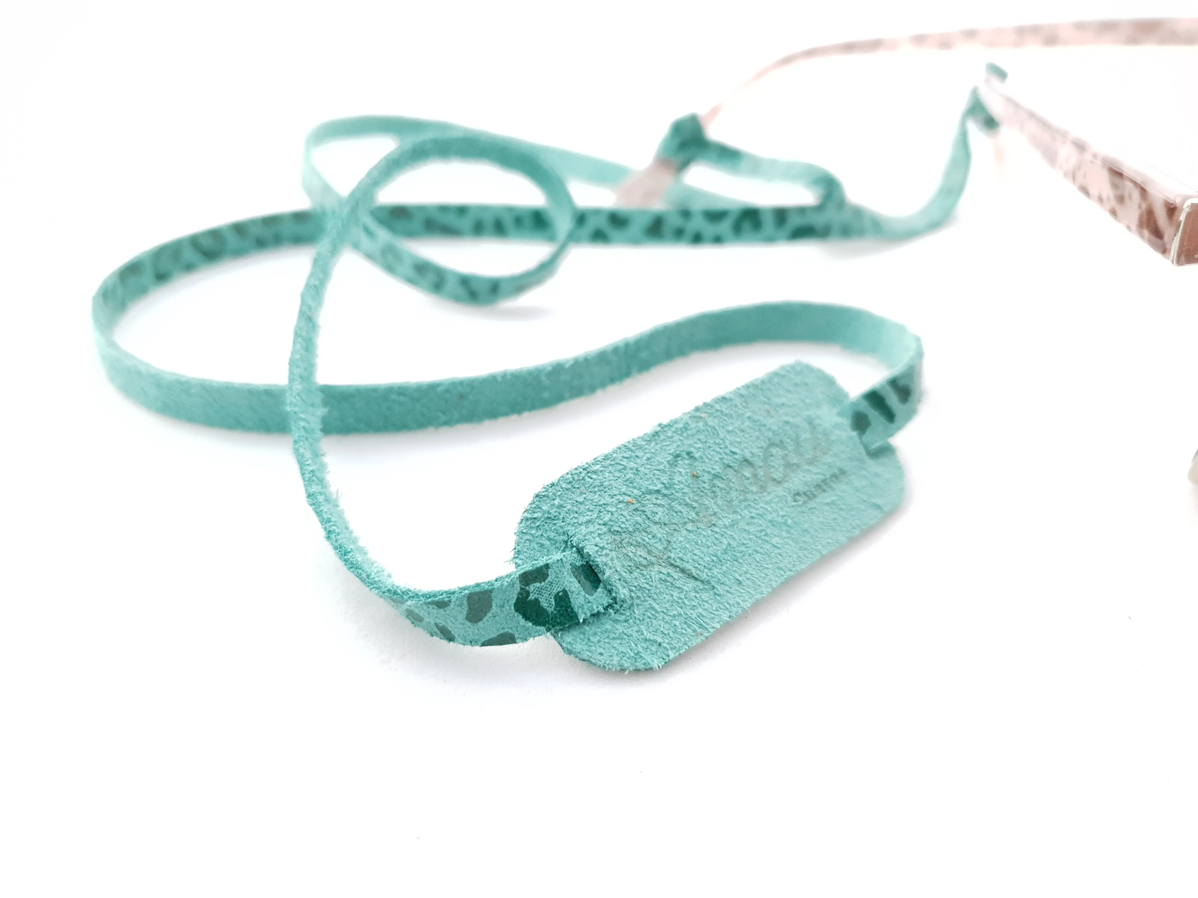 Strap de cuero para lentes color Menta 8