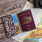 Portapasaporte color Leopardo blanco  - Miniatura 3