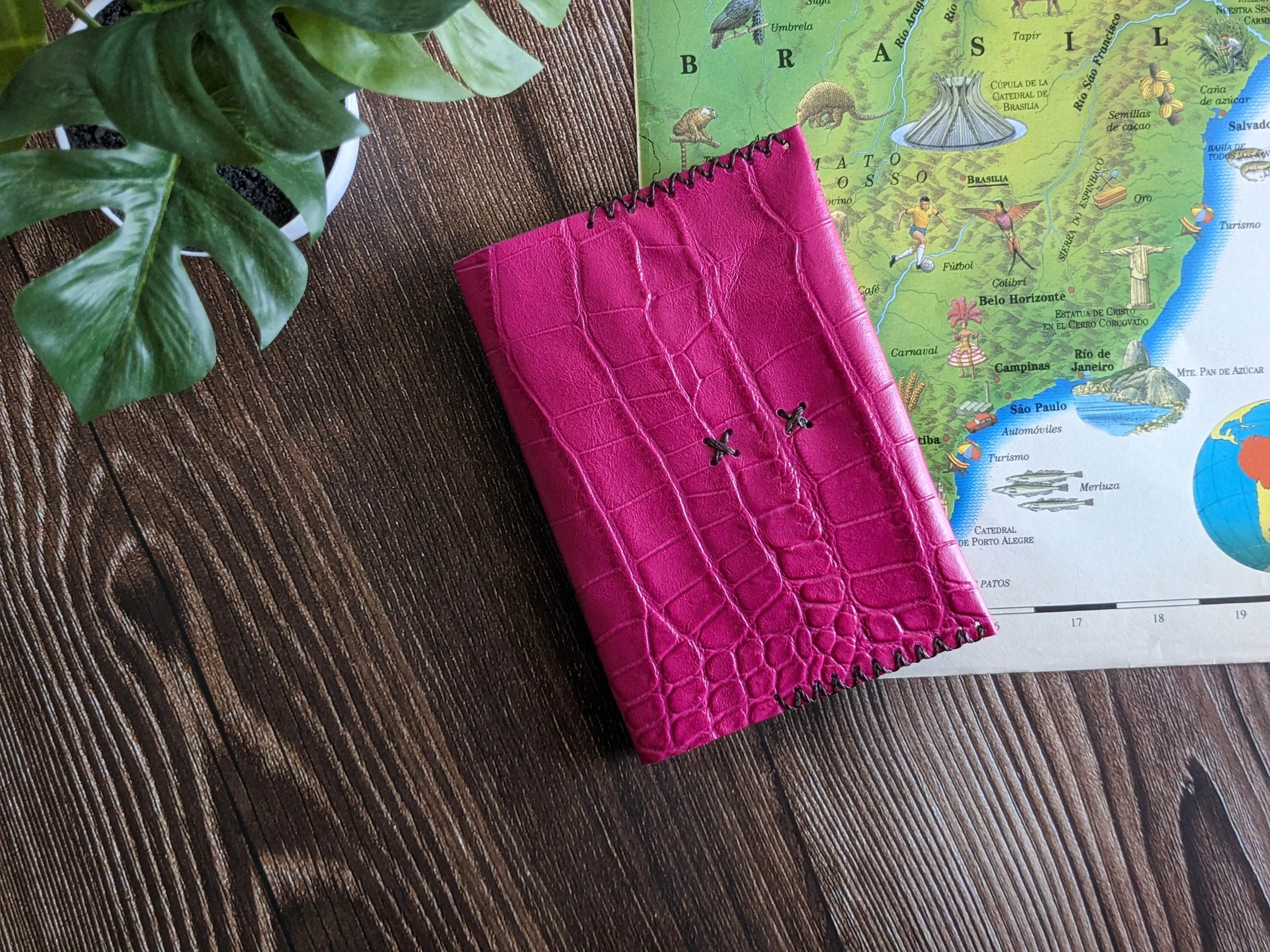Porta pasaporte color Cobra Rosa 8