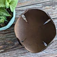 Cesta de cuero tipo flor - Miniatura 3
